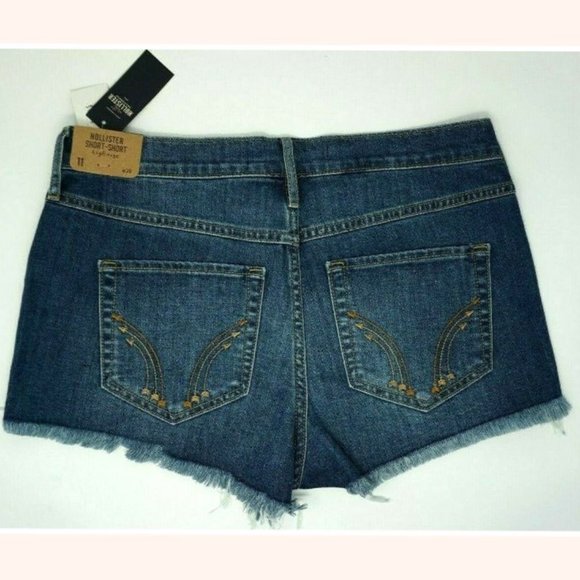 Hollister Women’s Cut Off Denim Jean Short-Shorts Size 30 - Picture 2 of 3
